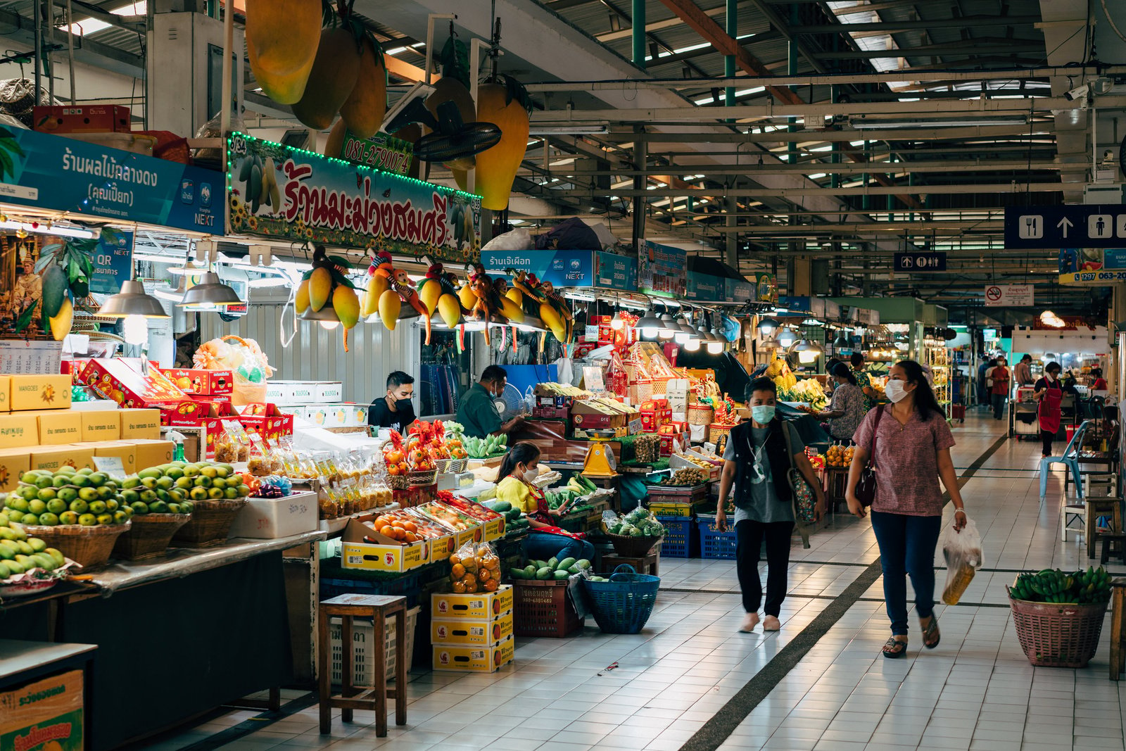 People Walking on Market