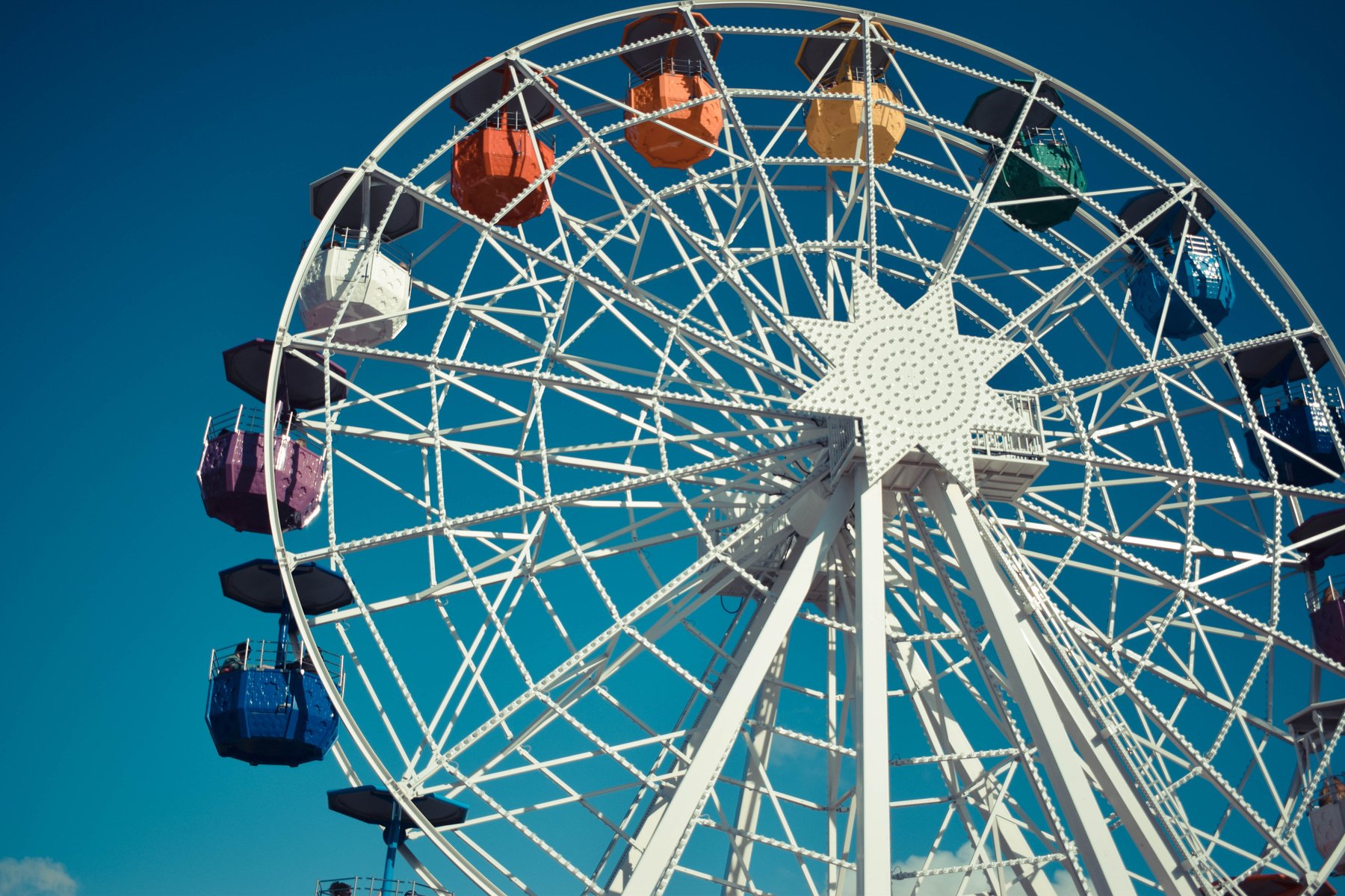 White Steel Ferris Wheel